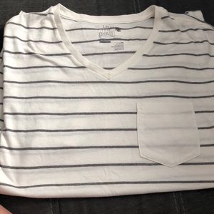 Men’s Stripped V neck